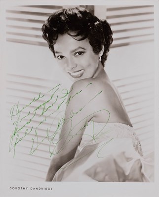 Lot 643 - A photograph inscribed for Harold Arlen by Dorothy Dandridge