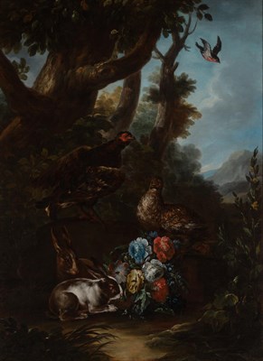 Lot 1016 - Attributed to Michele Rapous Floral Still Life...
