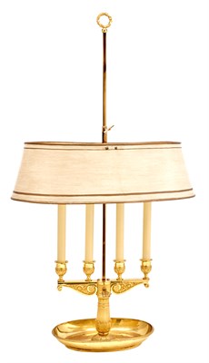 Lot 170 - Gilt Metal Bouillotte Lamp