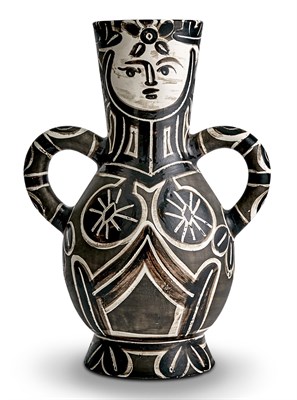 Lot 156 - Pablo Picasso (1881-1973) VASE DEUX ANSES...