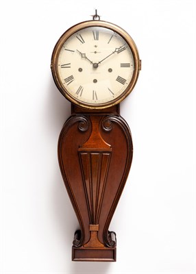 Lot 143 - Mahogany Wall Clock Haven Clock Co., early...