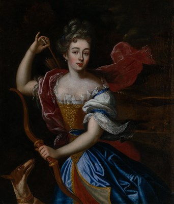 Lot 1046 - French School 18th Century A Lady as the...