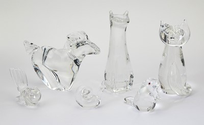 Lot 285 - Group of Steuben Glass Animal Figures