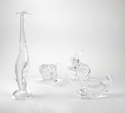 Lot 286 - Group of Steuben Glass Animal Figures