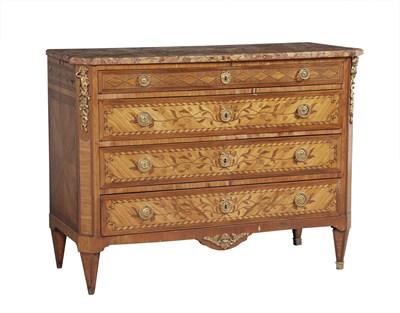 Lot 285 - Dutch Neoclassical Style Marquetry Inlaid...