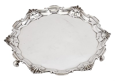 Lot 1196 - George II Sterling Silver Salver John Swift,...