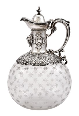 Lot 1247 - Victorian Sterling Silver and Cut Glass...