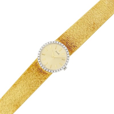 Lot 1123 - Piaget Gold and Diamond Wristwatch, Ref. 926A6