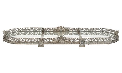 Lot 1187 - Empire Style Silver Plated Plateau 20th...