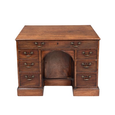 Lot 842 - George III Mahogany Pedestal Desk