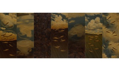 Lot 80 - 20th Century School Untitled (School of Fish)...
