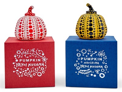 Lot 229 - Yayoi Kusama (b. 1929) RED PUMPKIN; YELLOW...