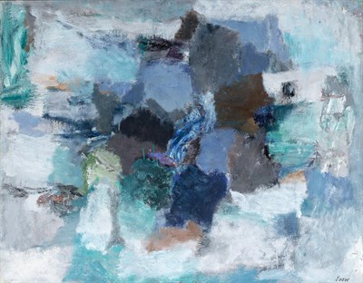 Lot 12 - Michael Loew American, 1907-1985 Blue Form,...