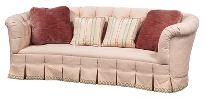 Lot 288 - Upholstered Button-Tufted Sofa With four...
