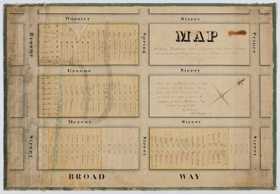 Lot 36 - Collection of a New York Surveyor [SOHO] Map...