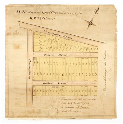 Lot 19 - Collection of a New York Surveyor GOERCK,...