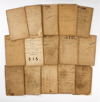 Lot 311 - BRIDGES, JOSEPH F. Collection of fourteen...