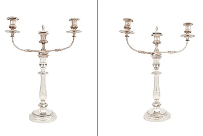 Lot 1226 - Pair of George III Sterling Silver...