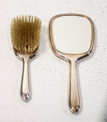 Lot 238 - Gorham Sterling Silver Hair Brush and Mirror...