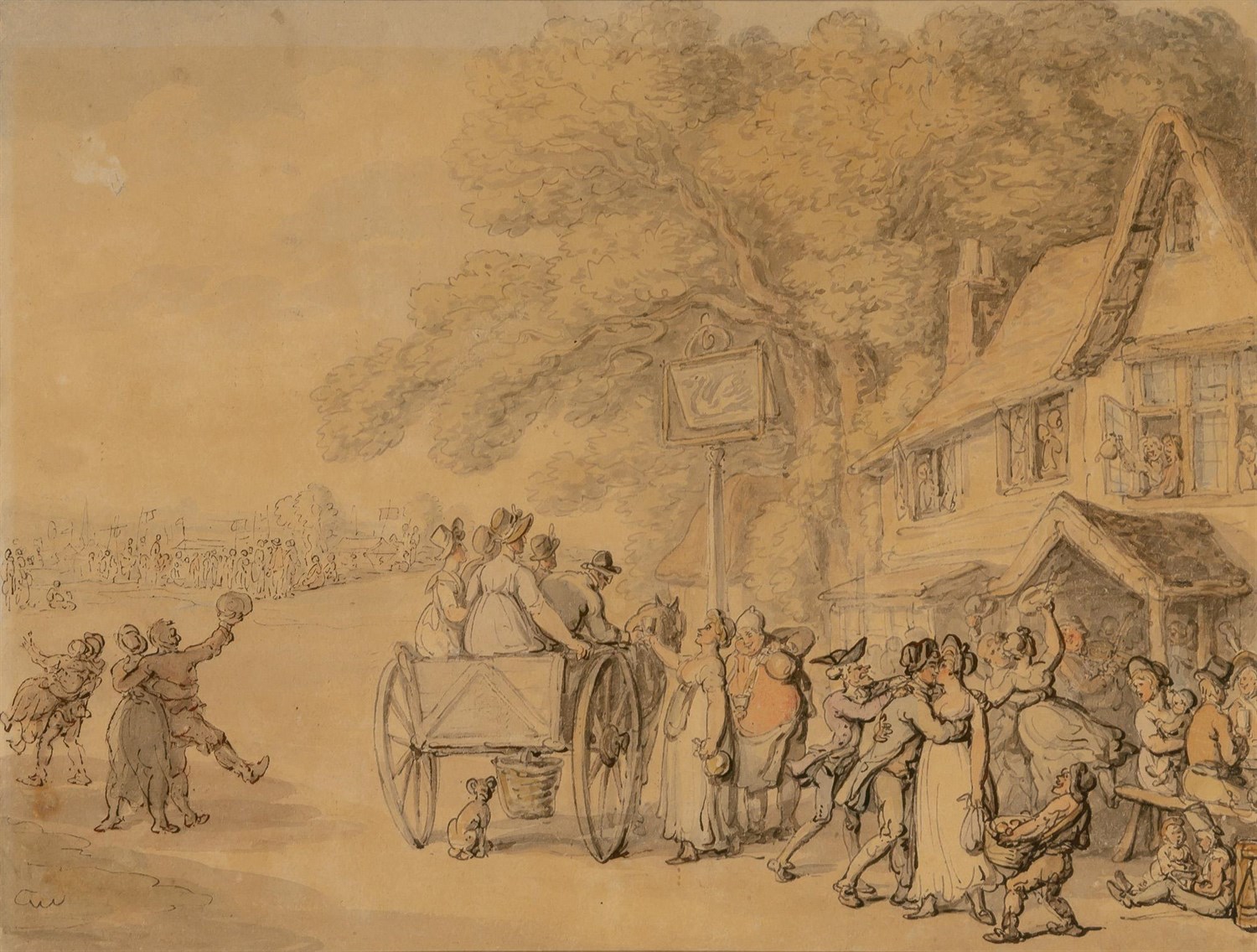 Lot 1069 - Thomas Rowlandson English, 1756-1827 Scene...