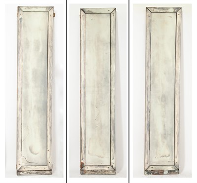 Lot 219 - Mirrored Three-Fold Floor Screen Height 7 feet,...