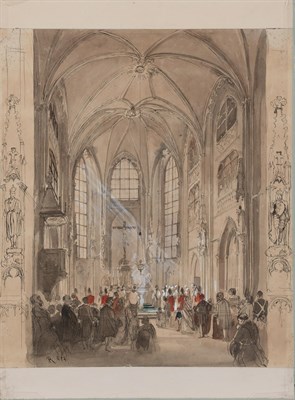 Lot 606 - Rudolf von Alt Austrian, 1812-1905 A Service...