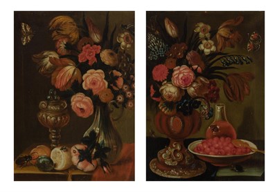 Lot 1038 - Dutch School 18th Century Still Lifes of...