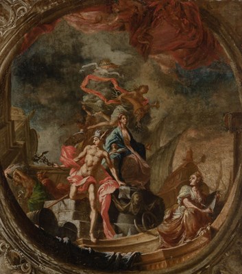 Lot 1019 - Austrian School 18th century An Allegory of...