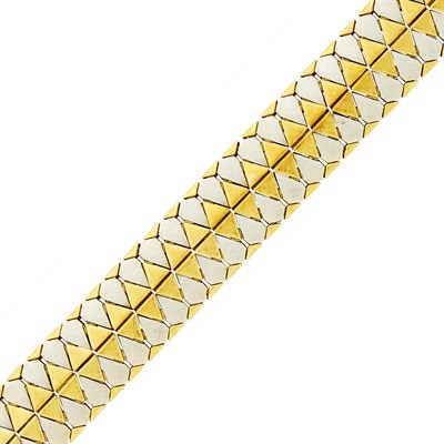 Lot 129 - Two-Color Gold Bracelet