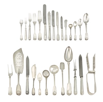 Lot 1253 - Assembled English Sterling Silver and Silver...
