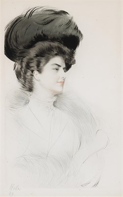 Lot 57 - Paul-César Helleu (1859-1927) JEUNE FEMME EN...