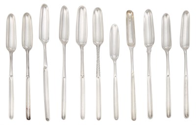 Lot 1212 - Group of Eleven George III Sterling Silver...