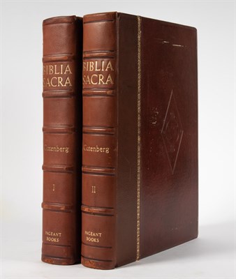 Lot 56 - [GUTENBERG BIBLE] Biblia Sacra. Paterson, New...