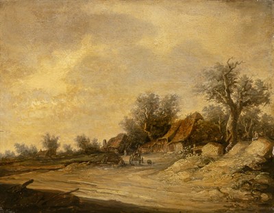 Lot 1031 - School of Jan Josefsz. van Goyen A Landscape...