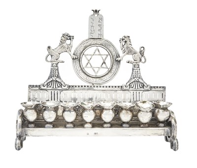 Lot 93 - Austrian Silver Menorah