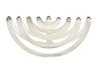 Lot 98 - Israeli Silver Menorah