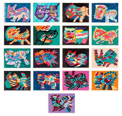 Lot 7 - Karel Appel (1921-2006) CATS Complete set of...