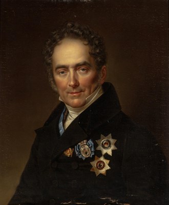 Lot 1091 - Russian School 19th Century Portrait of Prince...