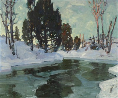 Lot 1097 - Jonas Lie Norwegian/American, 1880-1940 Stream...