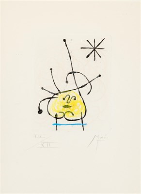 Lot 111 - Joan Miró (1893-1983) LA BAGUE D'AURORE (DUPIN...
