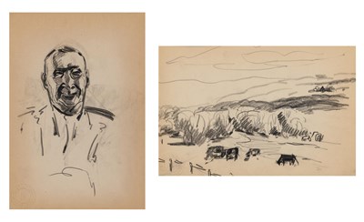 Lot 30 - George Luks American, 1867-1933 Laughing Man...