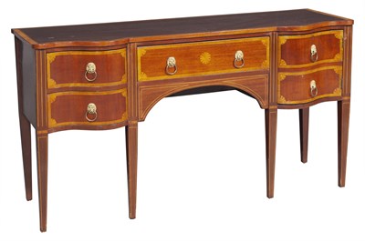 Lot 170 - George III Style Satinwood Inlaid Mahogany and...