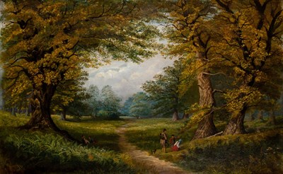 Lot 582 - Attirbuted to Thomas Creswick A Hunter in a...