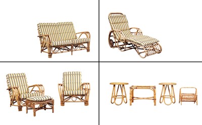 Lot 313 - Suite of Bamboo Furniture Comprising a...