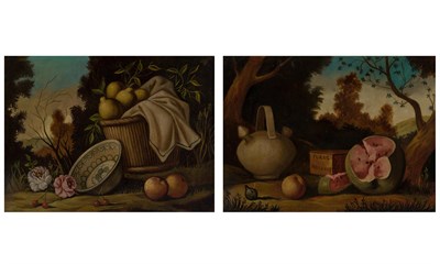 Lot 587 - Spanish School 19th Century Still Life of...