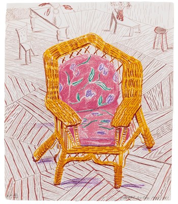 Lot 58 - David Hockney (b. 1937) NUMBER ONE CHAIR...