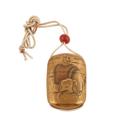 Lot 257 - A Japanese Gold Lacquer Inro