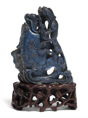 Lot 79 - A Chinese Lapis Lazuli Vase