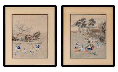 Lot 127 - A Pair of Chinese School Paintings of Children