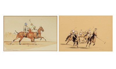 Lot 1105 - Paul Brown American, 1893-1958 (i) Polo Match,...